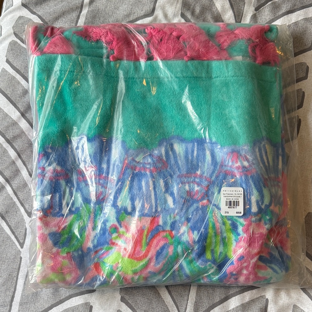 Lilly Pulitzer Vibrant Beach Towel - Pink, Green, Blue